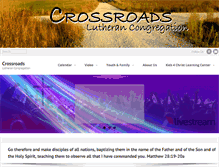 Tablet Screenshot of crossroadslutheran.net